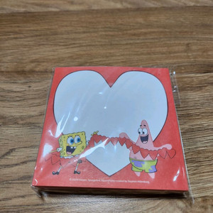 미개봉 스폰지밥 스펀지밥 하트 메모지 4500원