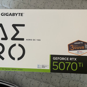 기가바이트 5070ti 에어로 그래픽카드 신품급