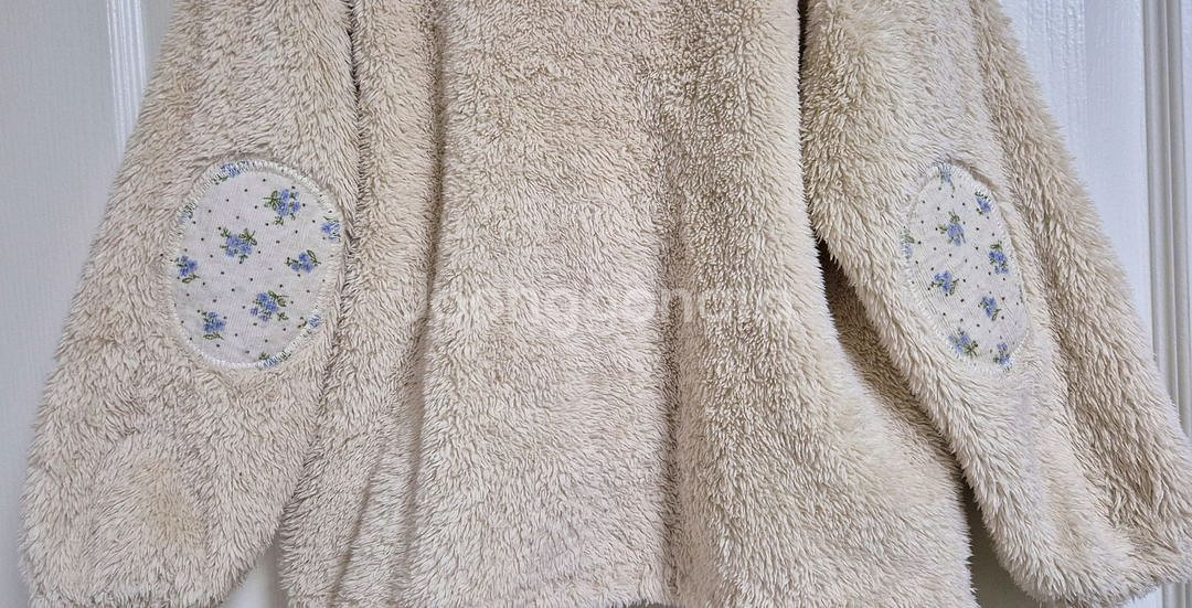 베베쥬 플라워 양털 후리스 집업 자켓(130/7-8Y)--8