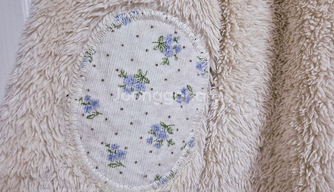 베베쥬 플라워 양털 후리스 집업 자켓(130/7-8Y)--7