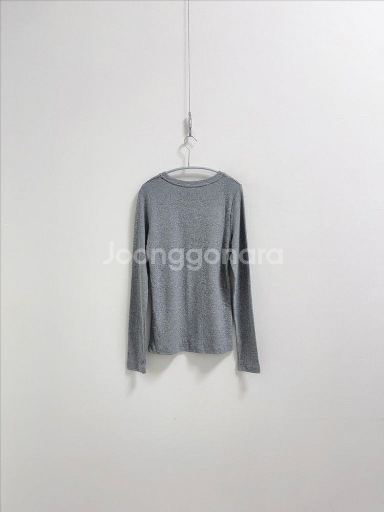 클럽모나코 그레이 골지 티셔츠--5