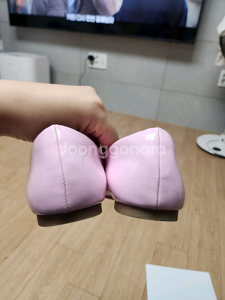 아이러브제이 핑크트위드 자켓 치마 블라우스 구두 일괄판--7