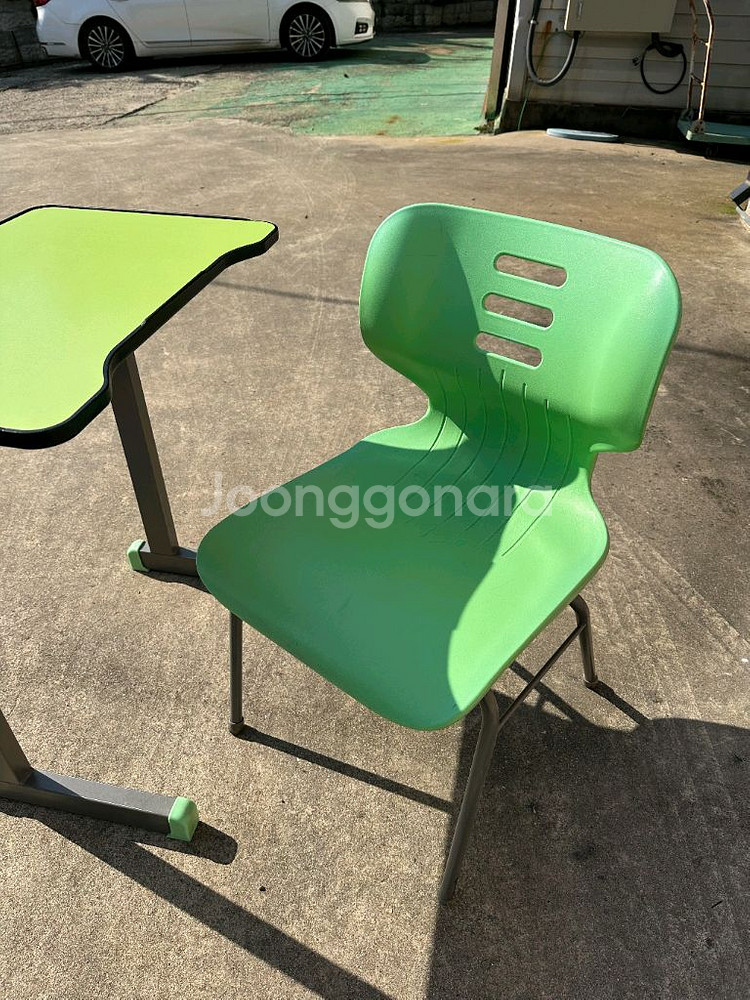 학원용책상 1인용책상 플라스틱의자 책걸상 학원책상--2