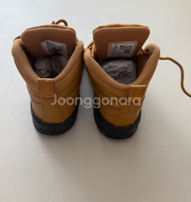 나이키 키즈부츠 유아부츠 레더 마노아 150사이즈 판매--1