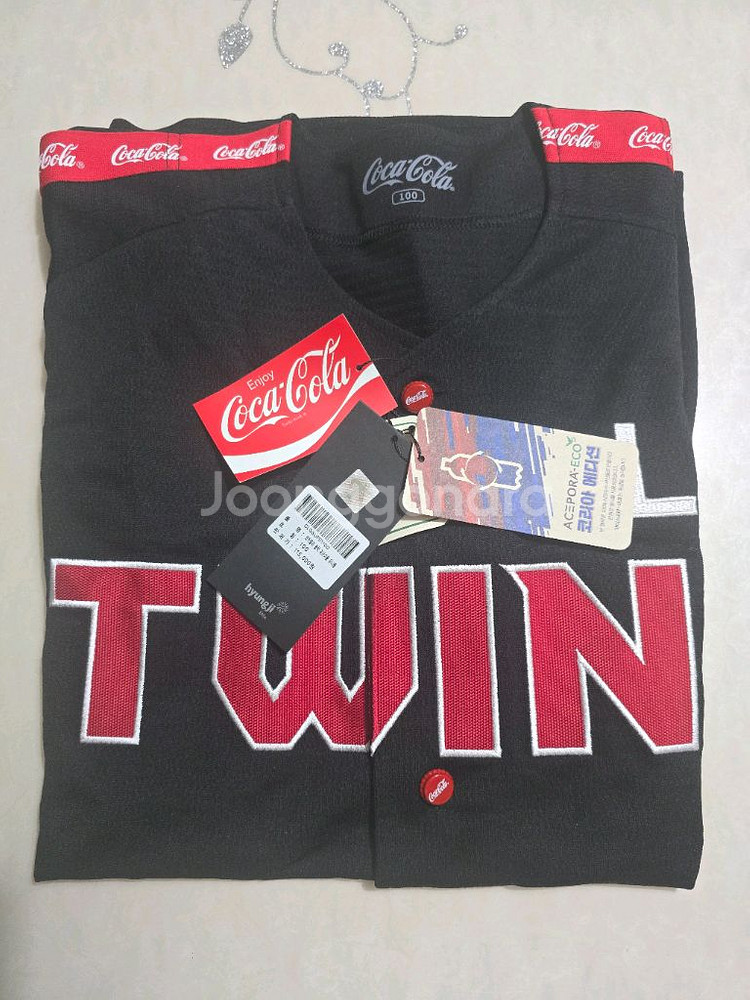 엘지트윈스 코카콜라 콜라보 유니폼 100사이즈--5