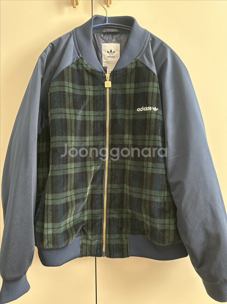아디다스 체크 봄버 자켓 XL 여성--0