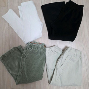 여아겨울팬츠120)아이러브제이+코듀로이팬츠 등 4벌일괄