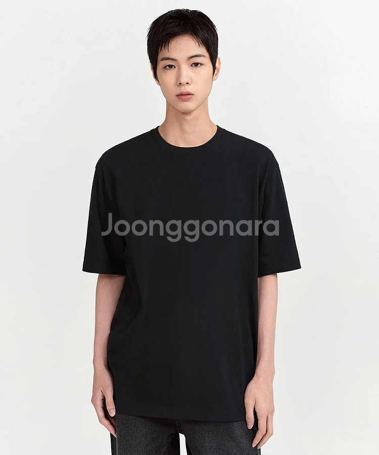 무신사스탠다드 릴렉스핏 크루넥 반팔티셔츠2 M 2장--0