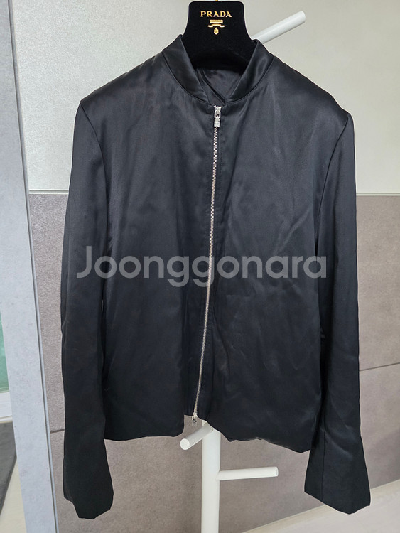 토템 글로시 새틴 봄버 자켓 항공점퍼 XS사이즈--0