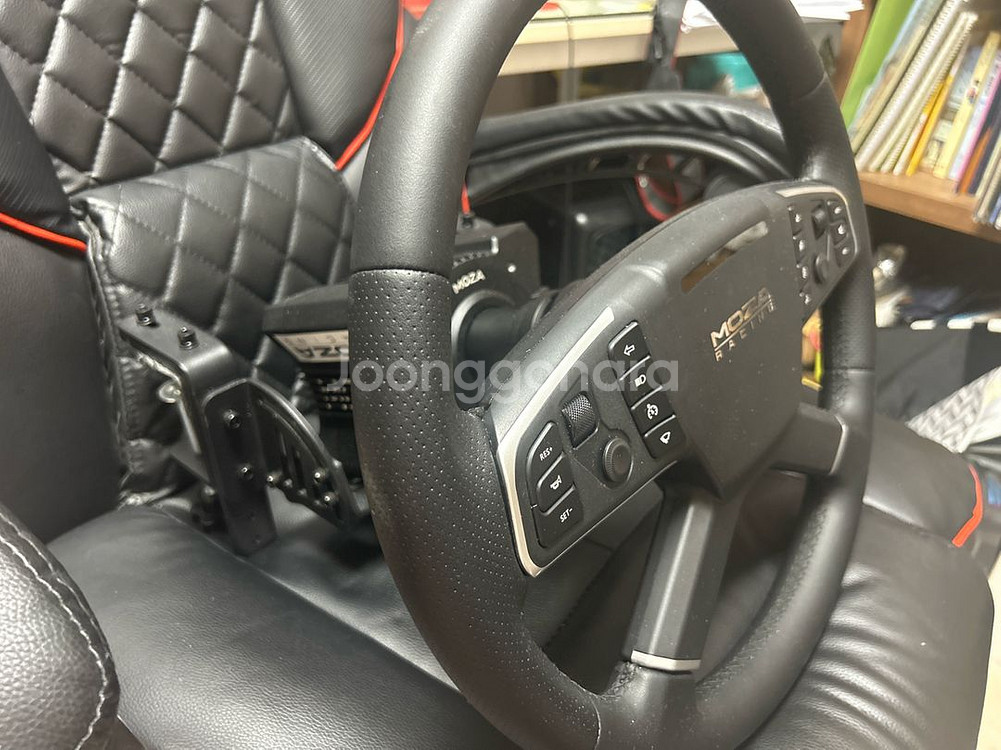 Moza 스티어링휠+트러스트마스터 기어봉,악셀--1