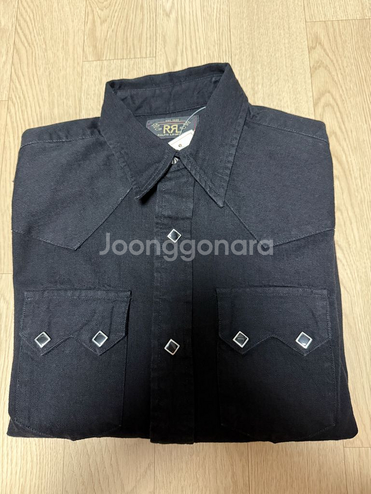 더블알엘 RRL 슬림핏 데님 웨스턴 셔츠 S 팝니다--0