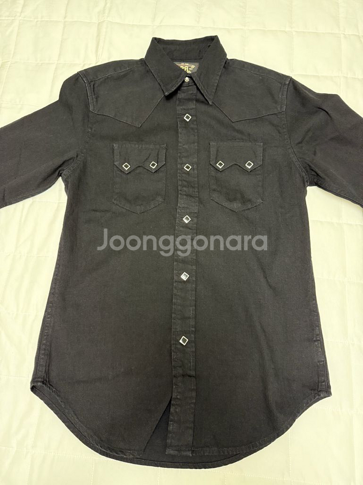 더블알엘 RRL 슬림핏 데님 웨스턴 셔츠 S 팝니다--1