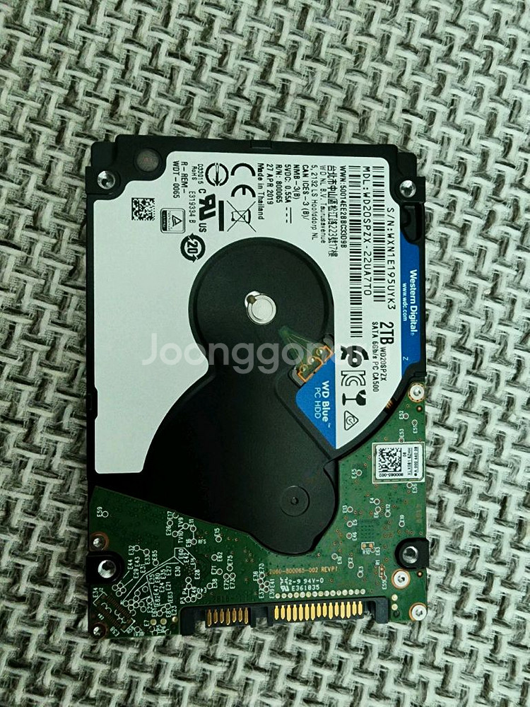웬디 2.5인치 2테라 부품용하드--0