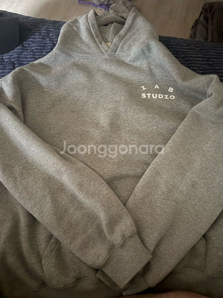 XL 아이앱 후드티 그레이--0