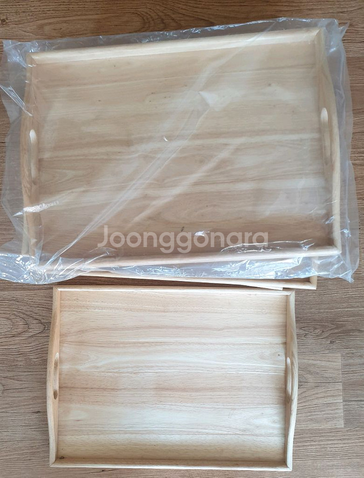 손잡이나무쟁반--0