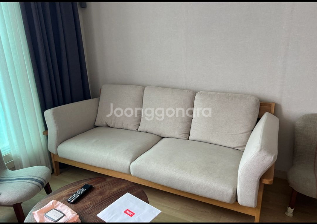 우디크 소파 페브릭소파 3인 원목소파--0