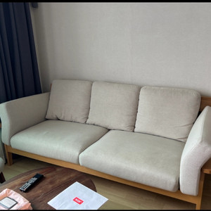 우디크 소파 페브릭소파 3인 원목소파