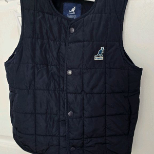 캉골 키즈 퀼팅 조끼 네이비 110