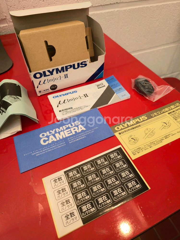 올림푸스 뮤2 단렌즈 신품급 박스풀셋--8