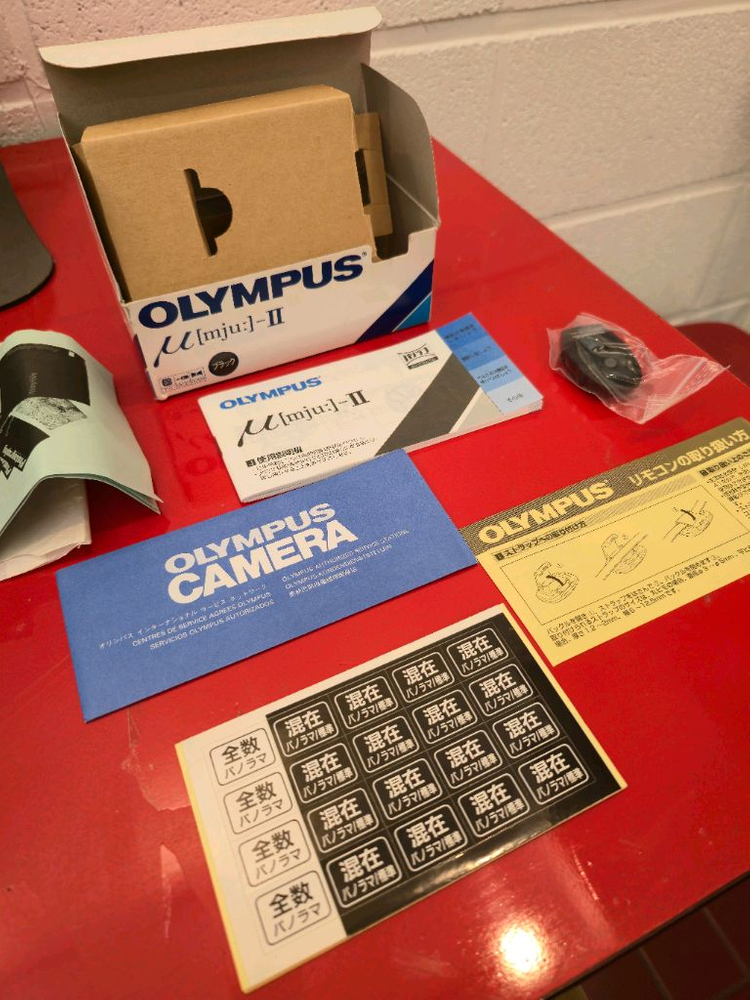 올림푸스 뮤2 단렌즈 신품급 박스풀셋 이미지