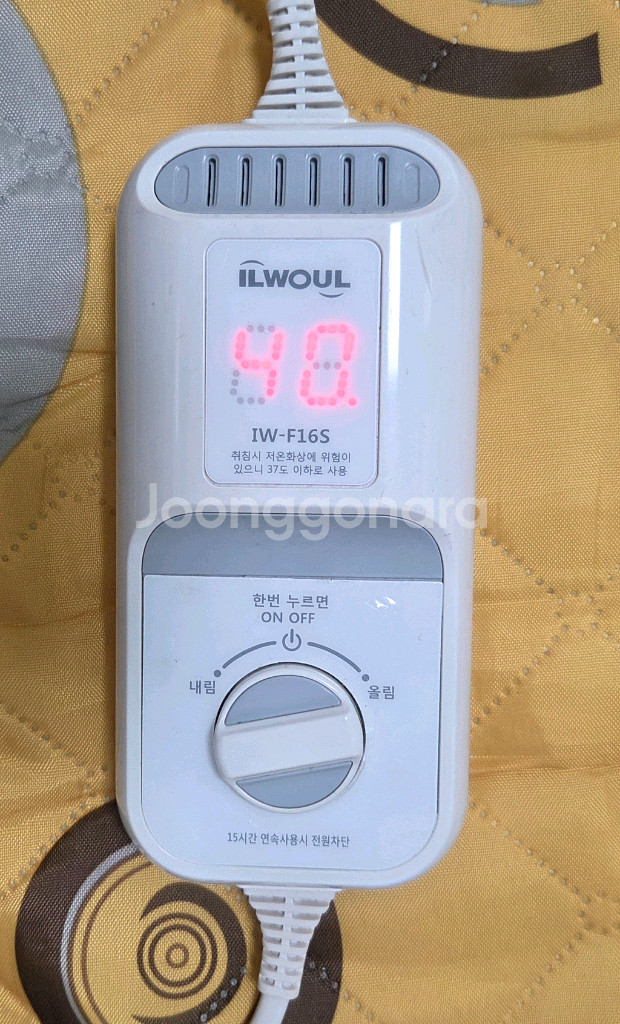 일월 워셔블 온열매트 1인용 1개--2