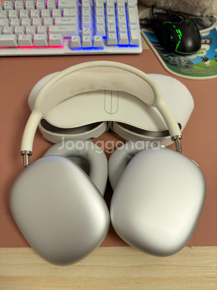 에어팟 맥스 실버 8핀 애플코리아 정품--1