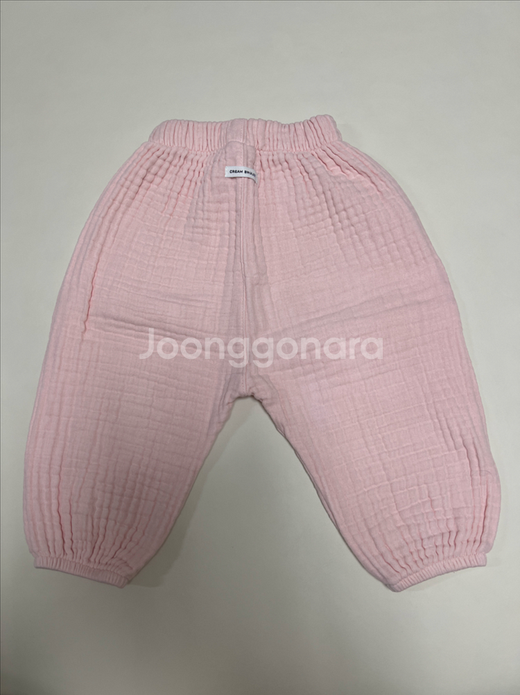 크림브륄레 도톰 마카롱 팬츠 핑크 s--1