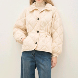 더캐시미어 드로우스트링 퀼팅패딩 55 랑방 마인 타임