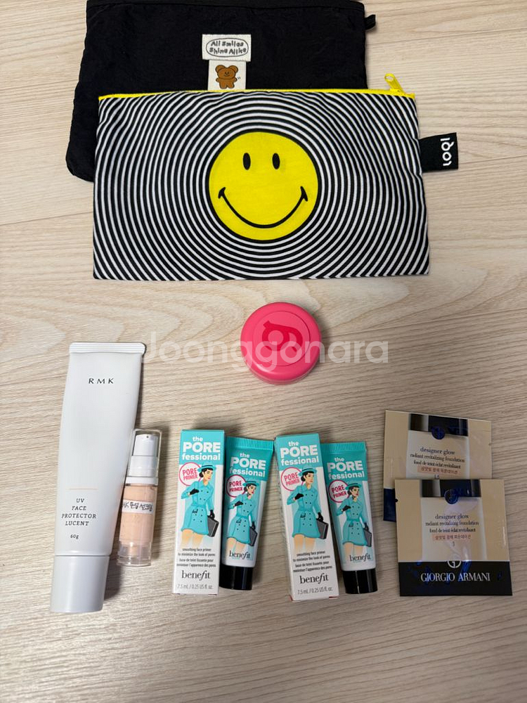 베네피트 프라이머2개+rmk톤업선크림메베+파우치 일괄--0