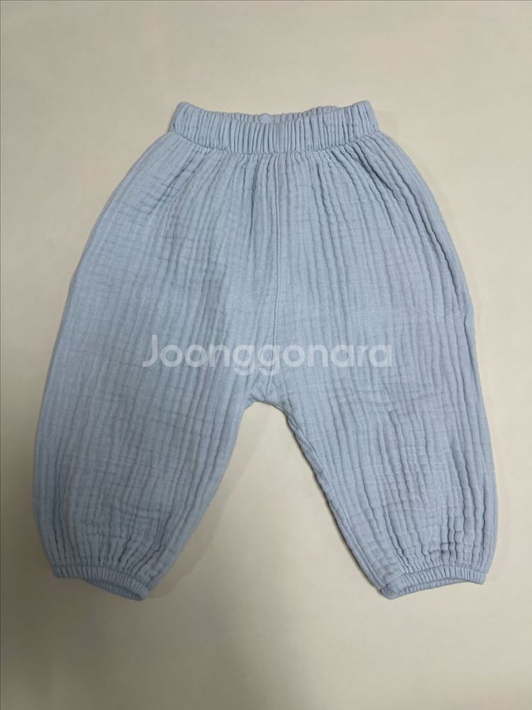 크림브륄레 도톰 마카롱 팬츠 소라 s--0