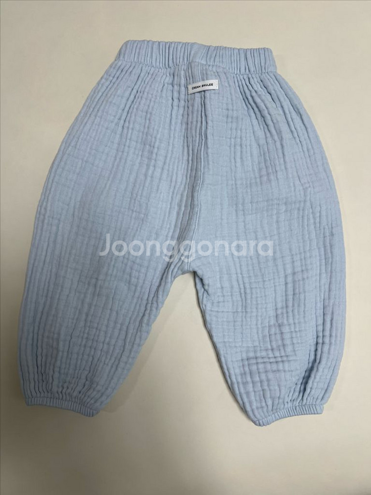 크림브륄레 도톰 마카롱 팬츠 소라 s--1