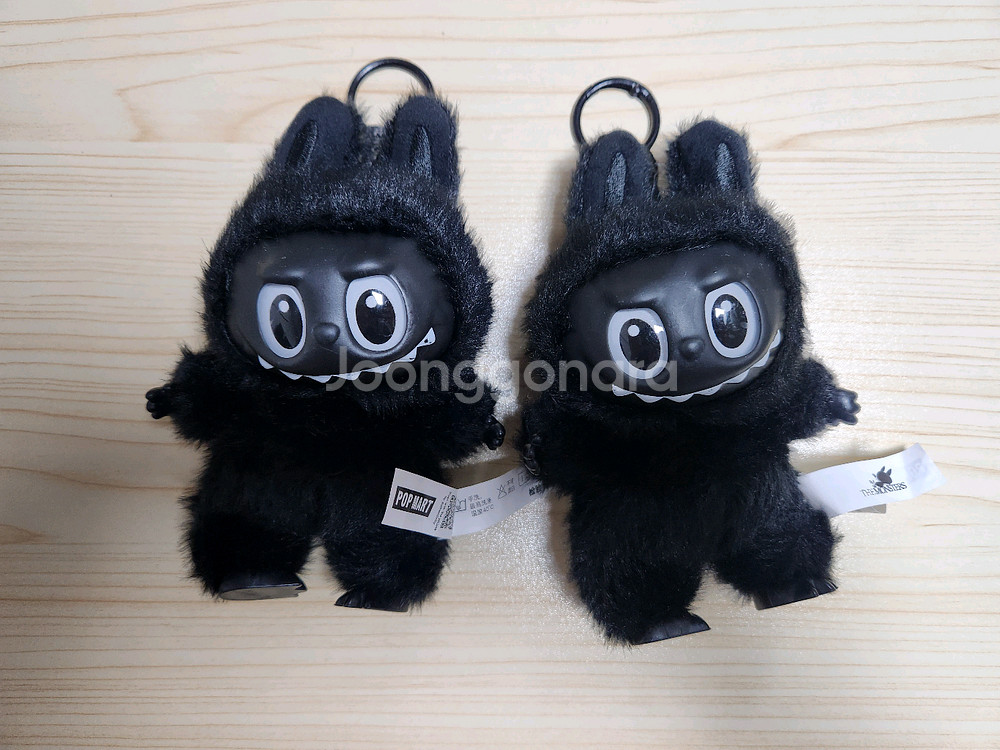(새제품) 블랙(검정) 라부부 인형키링--0