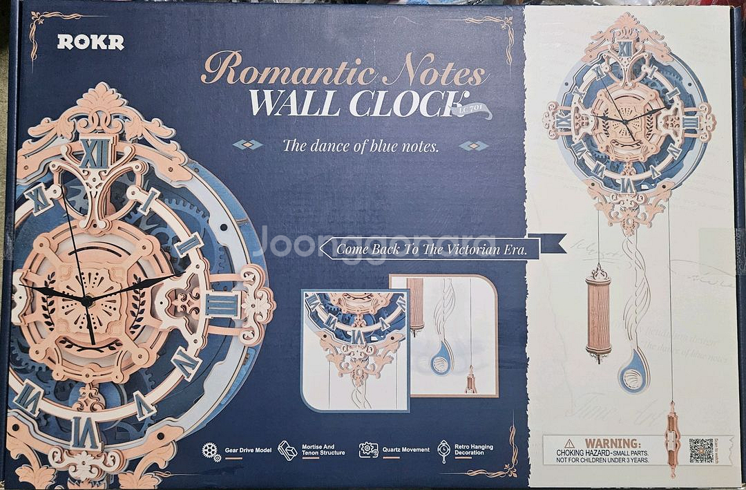 로보타임 ROKR diy 벽시계 LC701 새제품 팝니--0