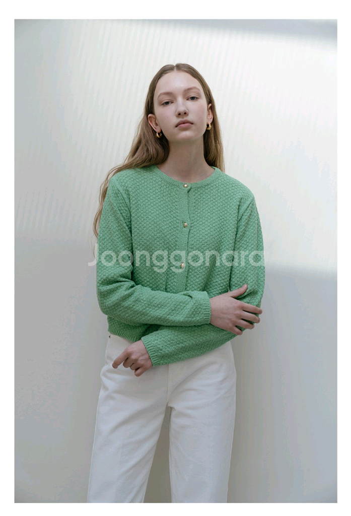 w컨셉, 29cm 입을때마다 틸아이다이 애플민트 가디건--2