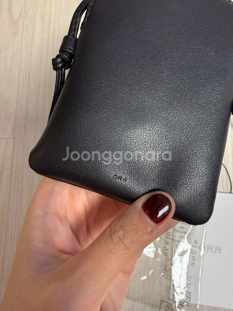 오르 리얼레더 파우치 새상품--3