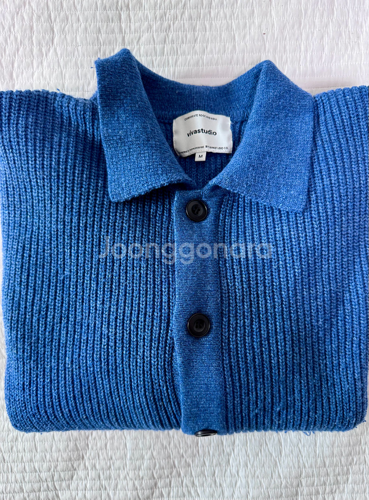 비바스튜디오 BUTTON CARDIGAN KA [BLU--0