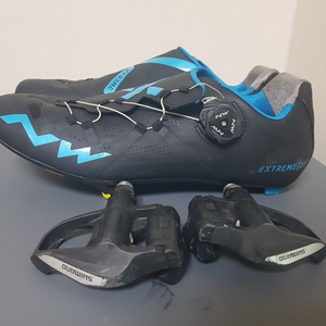 노스웨이브 로드클릿 슈즈 43 & 시마노클릿페달-550