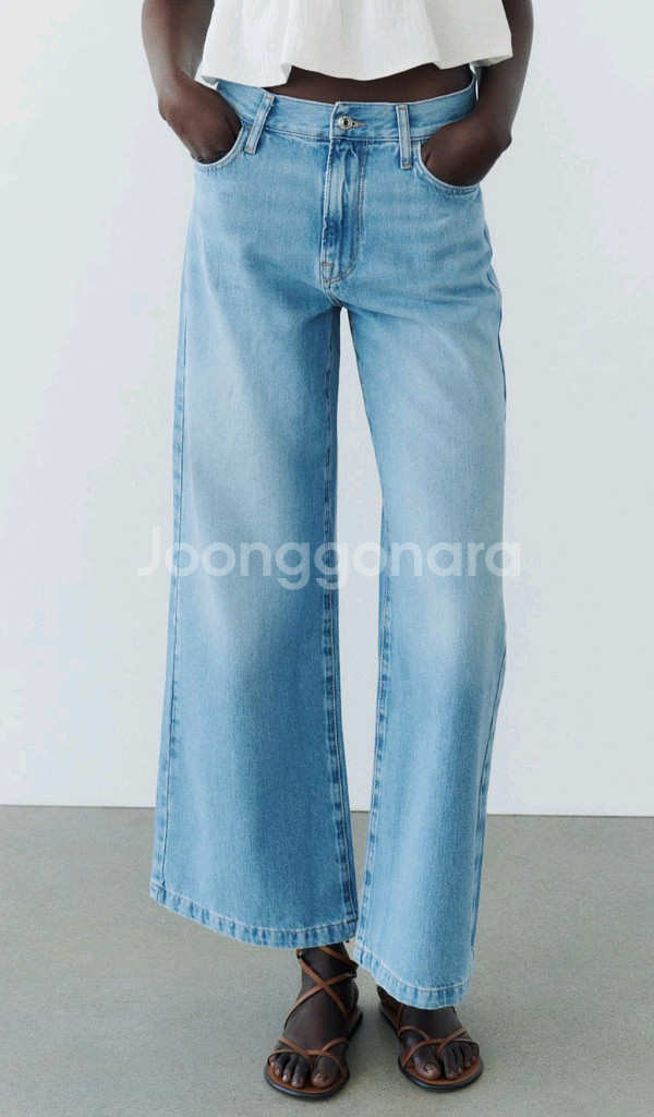 자라 z1975 와이드 데님 팬츠--1