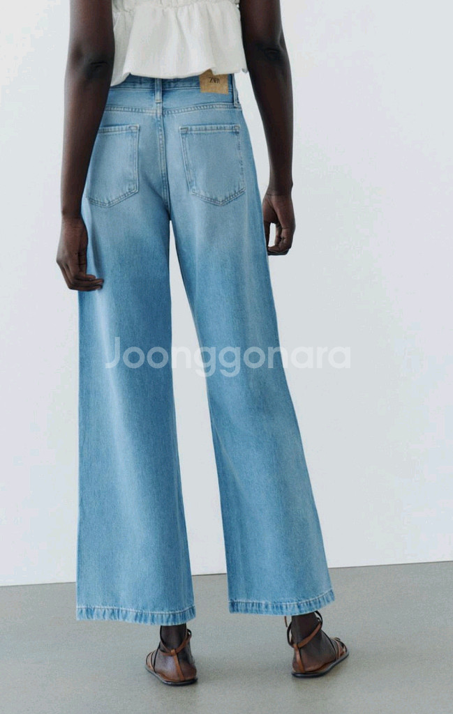 자라 z1975 와이드 데님 팬츠--0