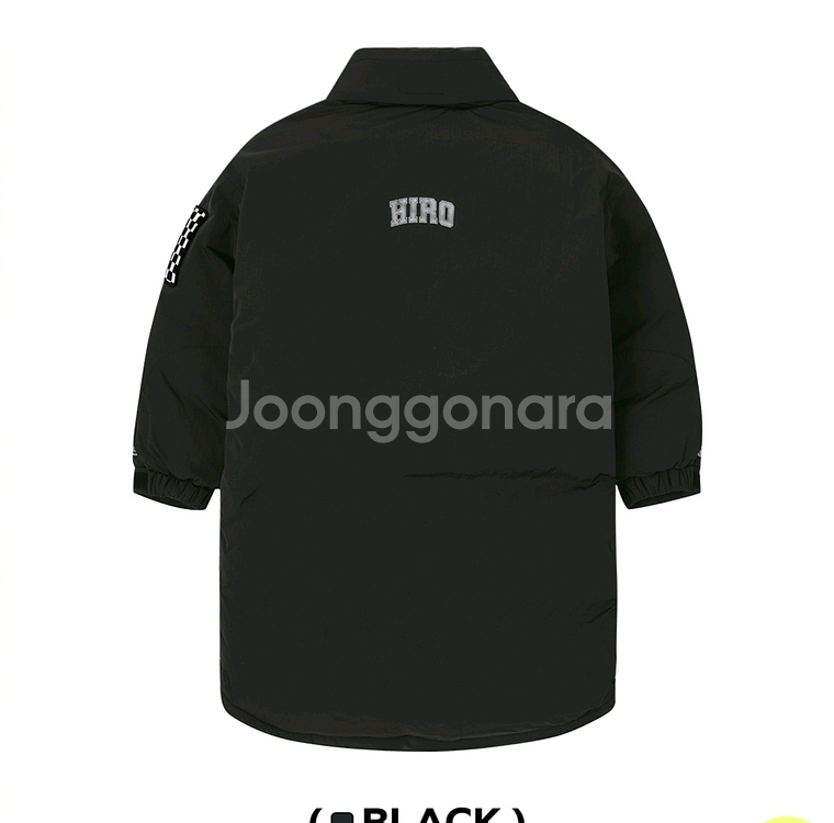 히로 몬스터 다운 파카 패딩 블랙 160--4