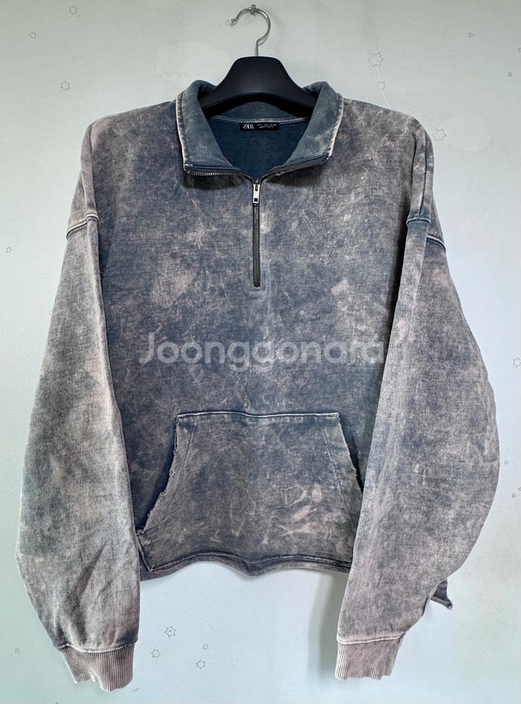 ZARA 카라 하프집업--0