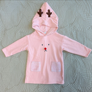 여아 루돌프 기모원피스 100사이즈