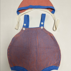 아프리콧 스튜디오 베이비콧 츄로스 오버롤 보넷