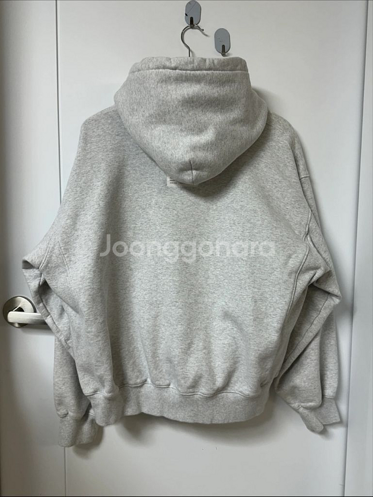 노앙 그레이 기모 후드티 M--1