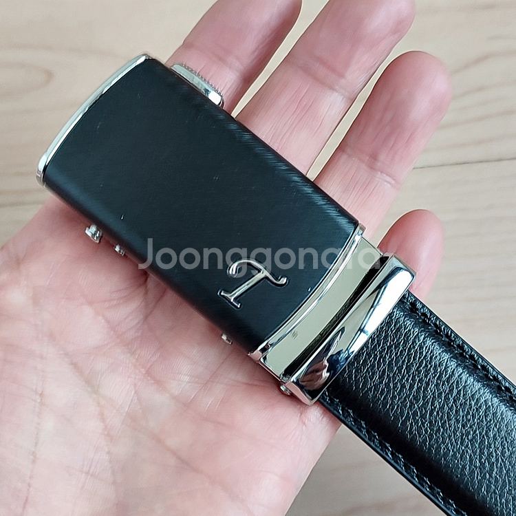 새상품 남자 소가죽 자동벨트 가죽정장벨트 가죽벨트--3