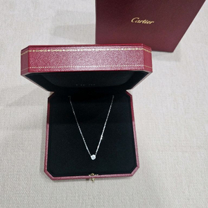 까르띠에 다무르 목걸이 라지 화이트골드