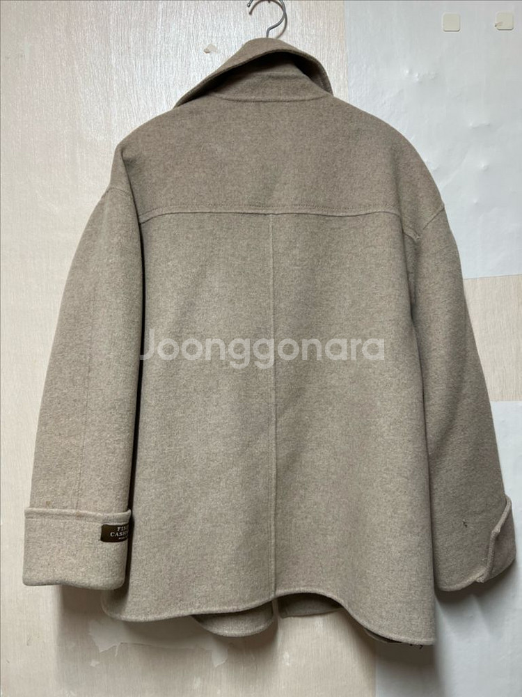 여성 코트 클리지 숏 코트 베이지 FREE--6