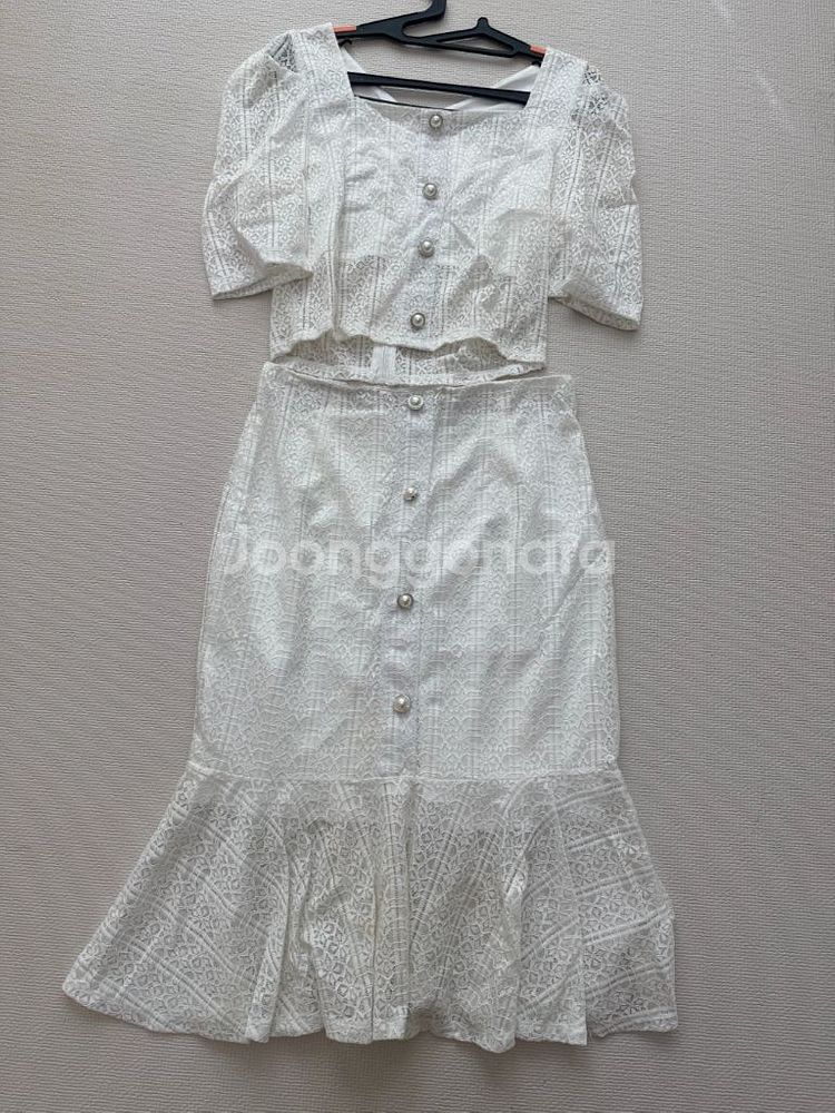 투피스 레이스 스커트 66 택포 8천--0