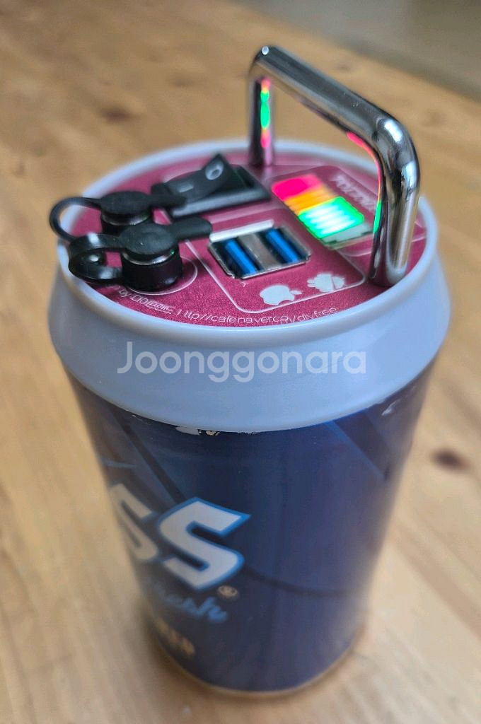 캠핑 갬성 맥주캔 파워뱅크 맥뱅(12.6V 12.6A)--0