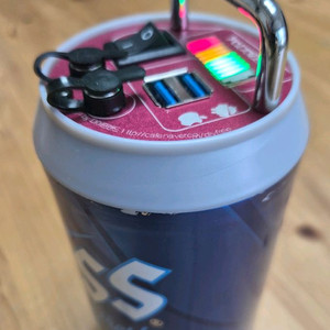 캠핑 갬성 맥주캔 파워뱅크 맥뱅(12.6V 12.6A)